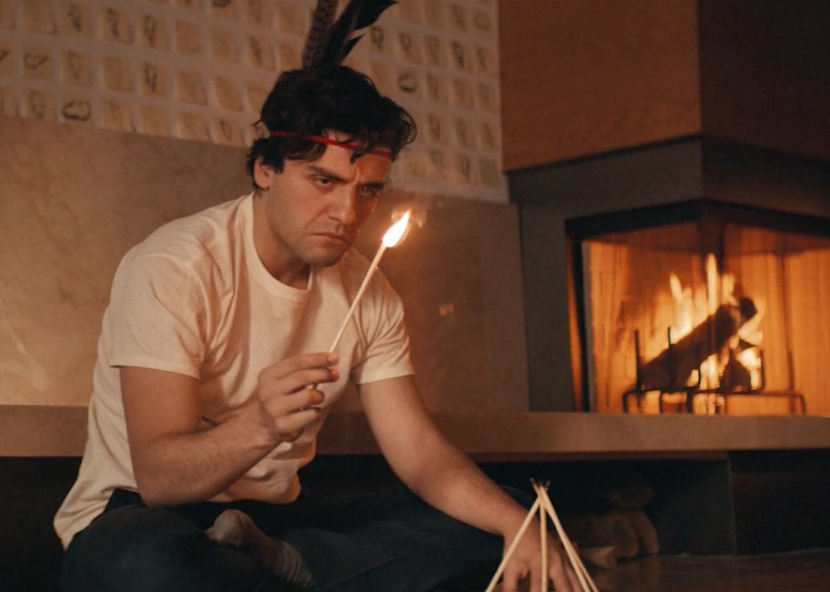 In the upcoming short film Lightningface, Oscar Isaac plays a man ...