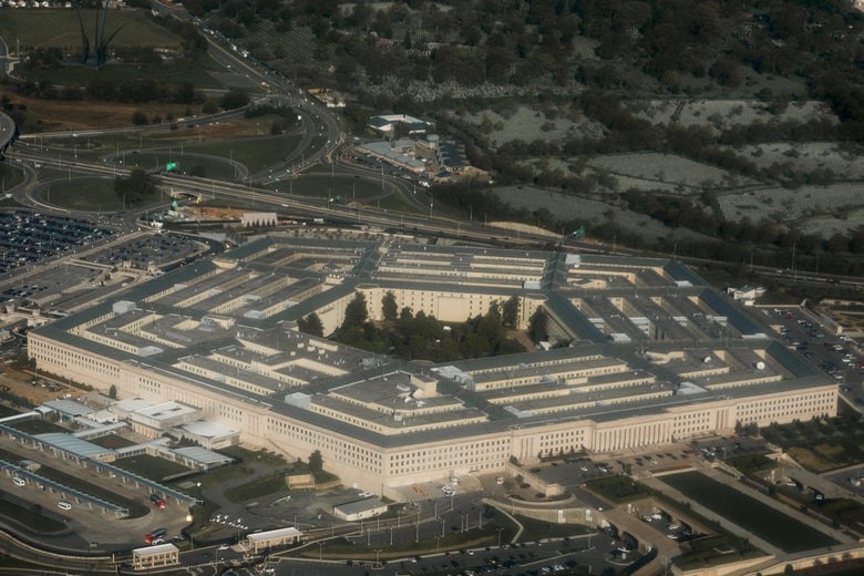 The Pentagon in Arlington, Virginia outside Washington, D.C. is seen in this aerial photograph, April 23, 2015. AFP PHOTO / SAUL LOEB / AFP PHOTO / SAUL LOEB    