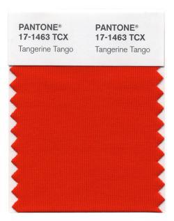 Pantone's Tangerine Tango.