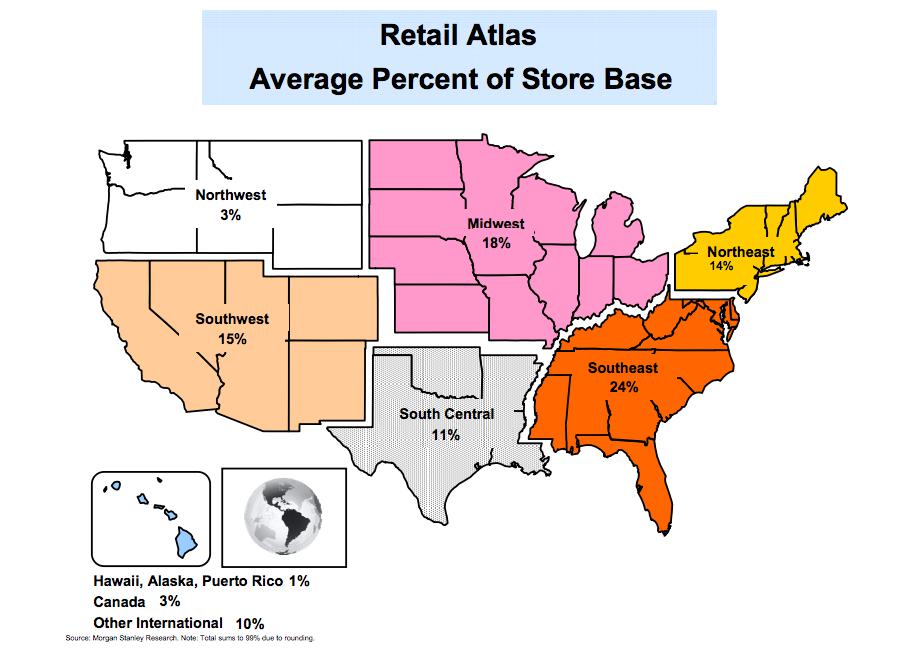 Show Me Directions To The Nearest Starbucks Starbucks Map Of America: Which States Have The Most Locations?