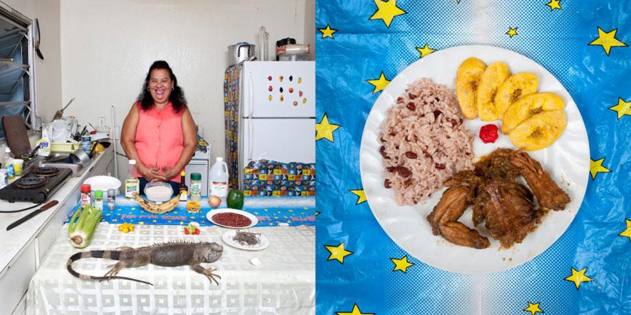 Maria Luz Fedric, 53 years old – Cayman Islands Honduran Iguana with rice and beans