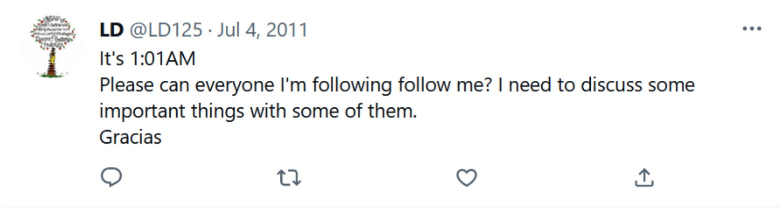 Please can everyone I'm following follow me? I need to discuss some important things with some of them.