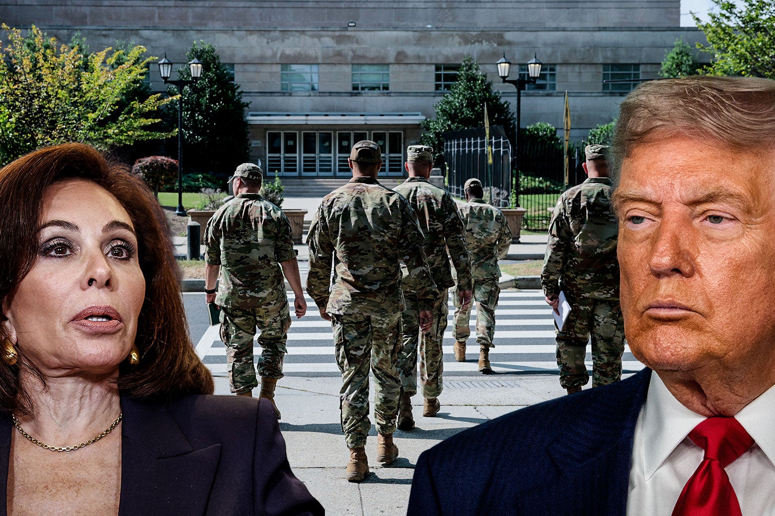 Jeanine Pirro, Washington'daki Ulusal Muhafız birlikleri ve Trump.