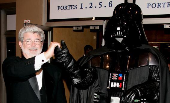 Darth Vader and George Lucas