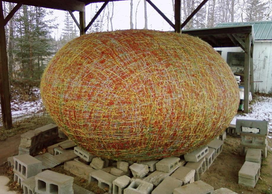 The world’s heaviest ball of twine can be found in Lake Nebagamon