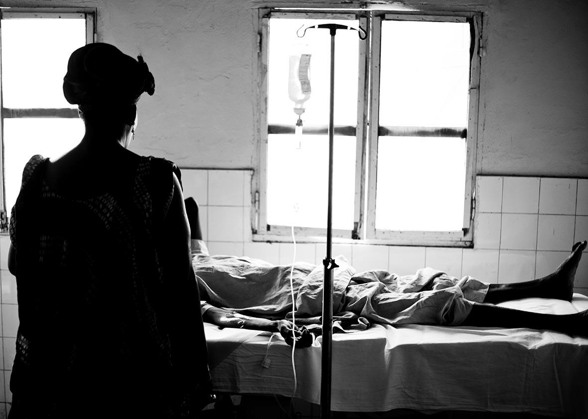 A hospital in Senegal, near Lac Rose.