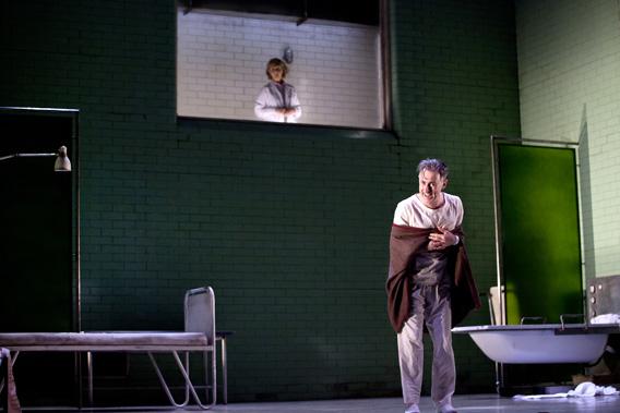 Alan Cumming as he stars in a one-man interpretation of "Macbeth," directed by John Tiffany and Andrew Goldberg. 