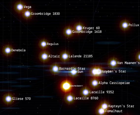 Website 100,000 Stars flies you through space in a 3D star map