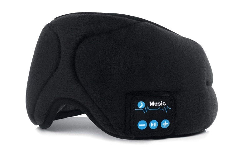 Sleeping mask with Bluetooth headphones