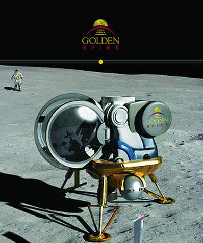 Illustration of a possible Golden Spike crewed Moon lander.