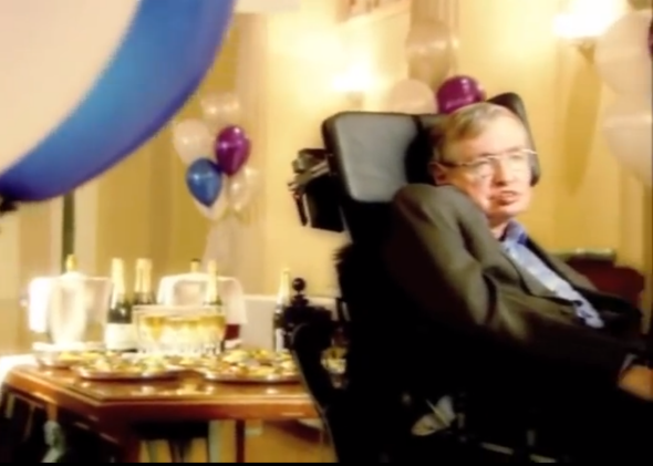 Stephen Hawking time travellers party