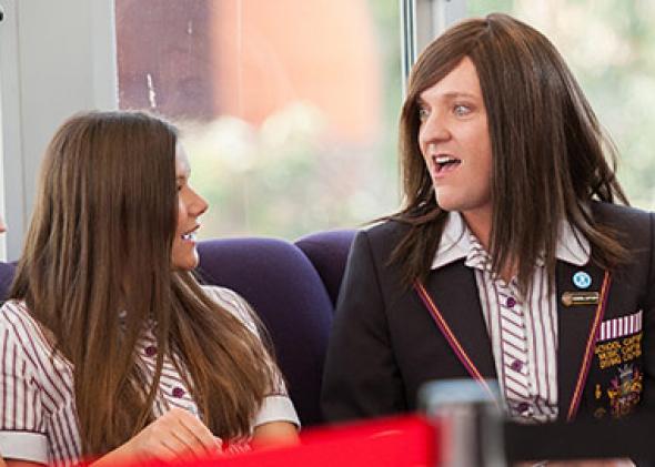 Chris Lilley in "Ja'mie: Private School Girl" on HBO.