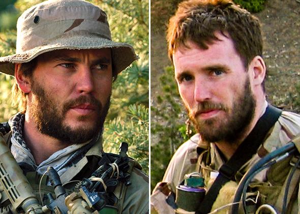 Lone Survivor cast: Taylor Kitsch-Michael P. Murphy. Mark Wahlberg-Marcus  Lettrell. Ben Foster-Matthew Axleson.…