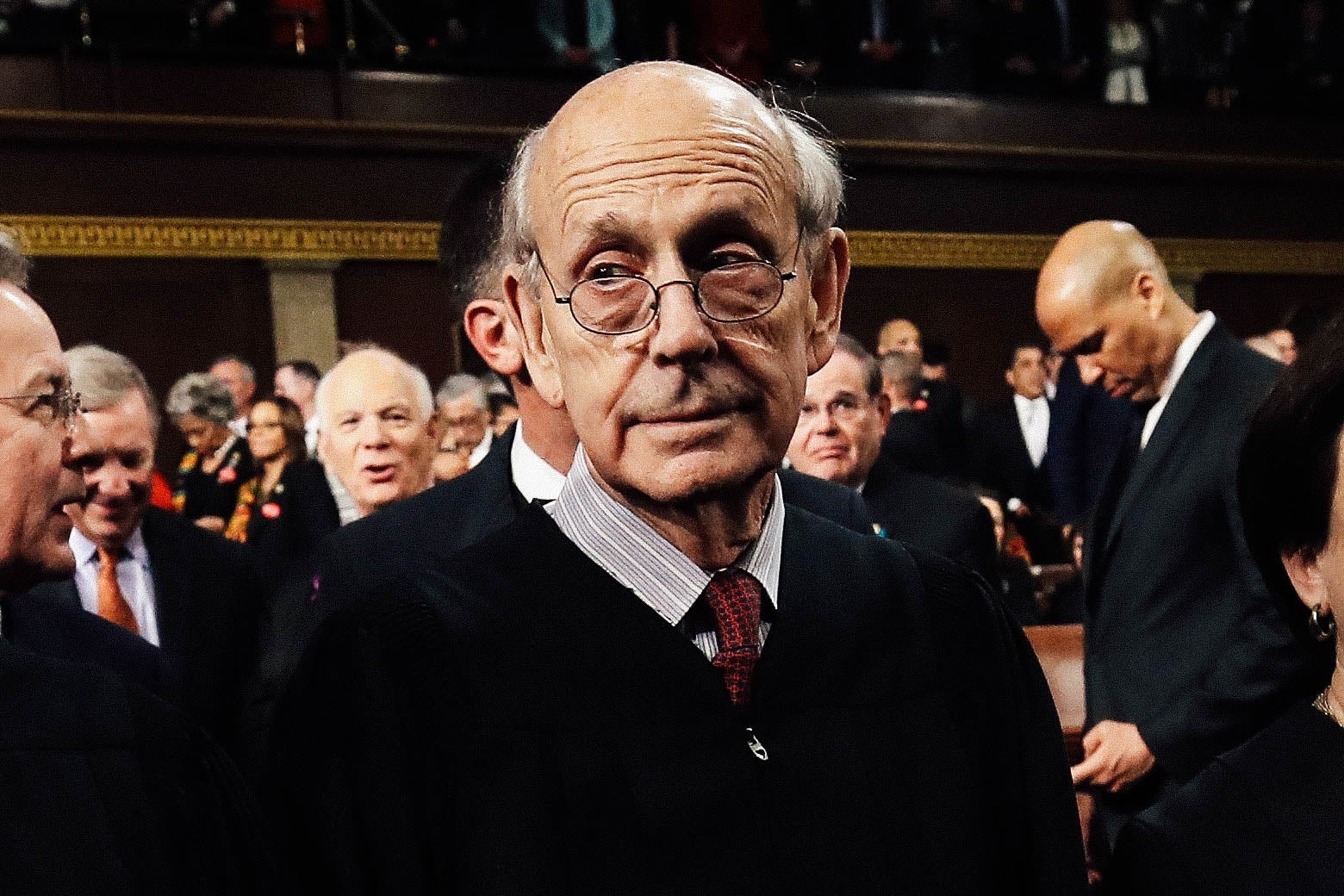 Breyer amid the audience assembled for the State of the Union address.