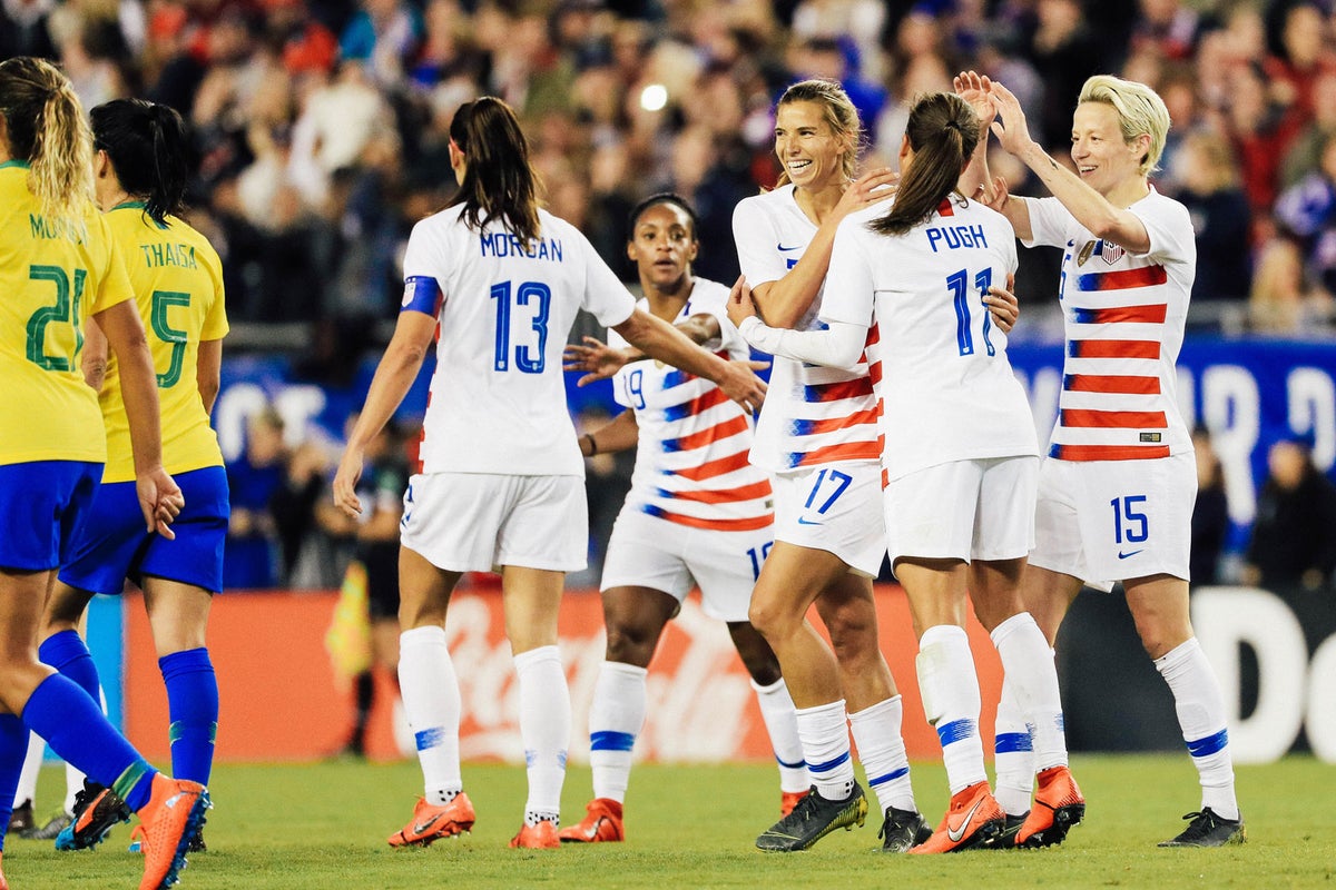 Mallory Pugh in Brazil. (Instagram)  Usa soccer women, Men's soccer teams,  Womens soccer