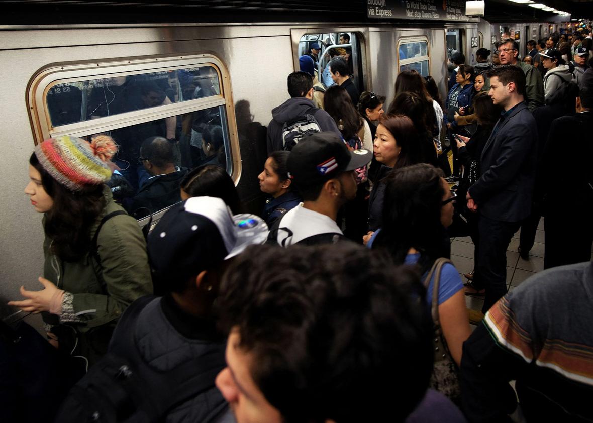 Image result for subway  system crowded
