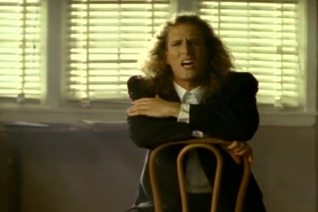 Michael Bolton, singing.