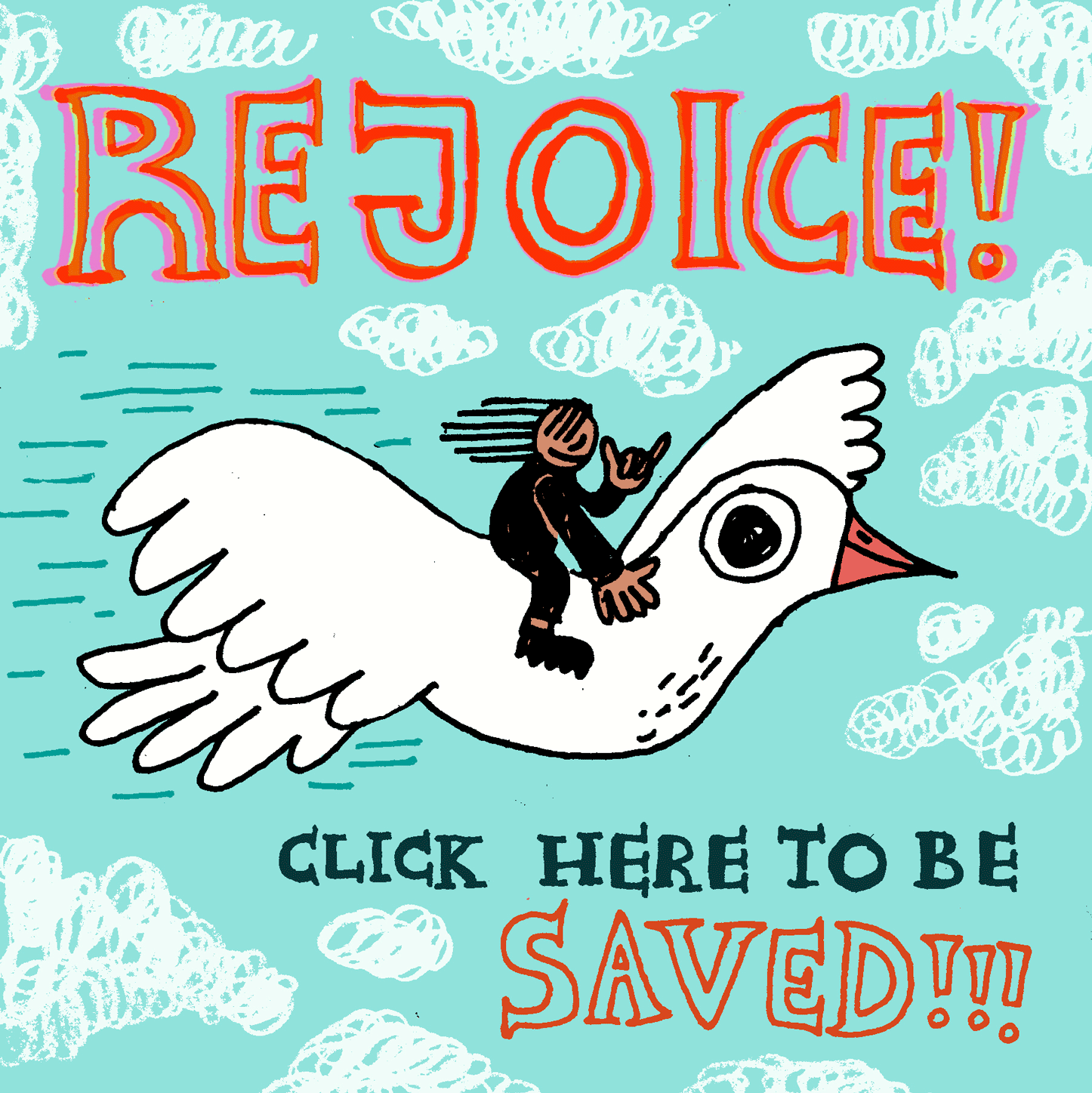 Fake ad for salvation.