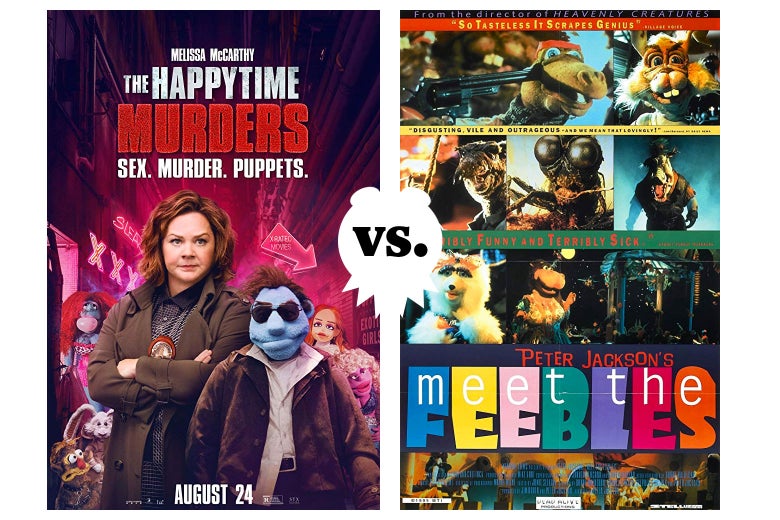 Miss Piggy Puppet Porn - The Happytime Murders vs. Meet the Feebles: Which is the ...