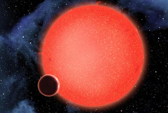 Exoplanet GJ 1214b (artist's impression)