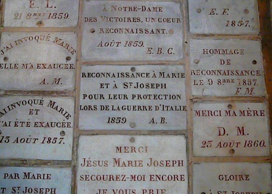 The Basilique Notre Dame Des Victoires In Paris France Is Covered In Thousands Of Ex Voto Offerings