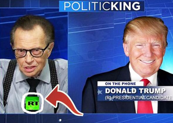 Larry King and Donald trump. 