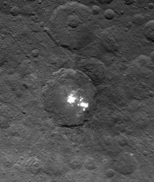 Ceres: Weird white spots are still weird.