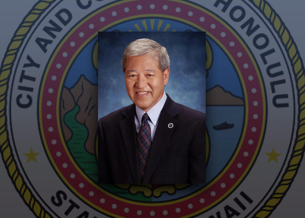Photo illustration by Slate. Photos Department of the Prosecuting Attorney City & County of Honolulu.