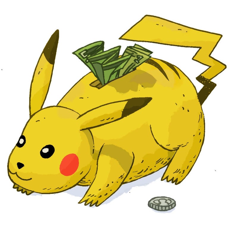 Illustration of Pikachu.