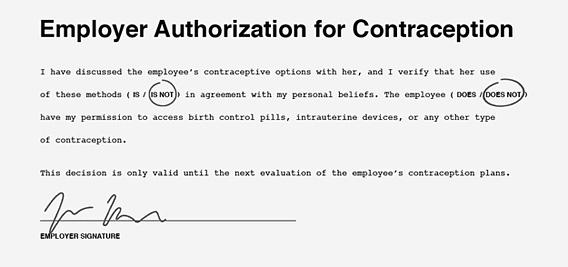 Blunt Amendment and birth control: The birth control permission slip is  insulting and distorts the issue.