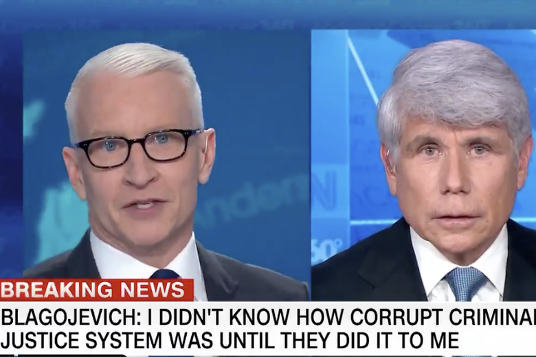 Watch Anderson Cooper call “bullshit” on Blagojevich in fiery interview.