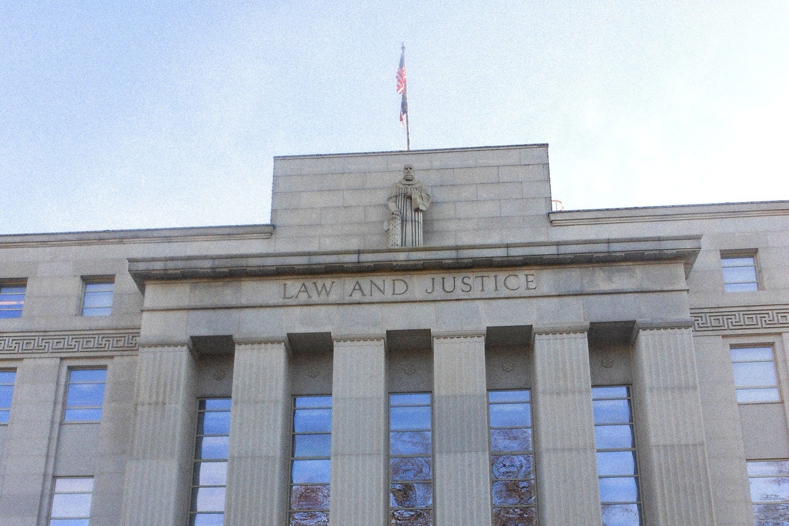 The exterior of the The North Carolina Supreme Court building.