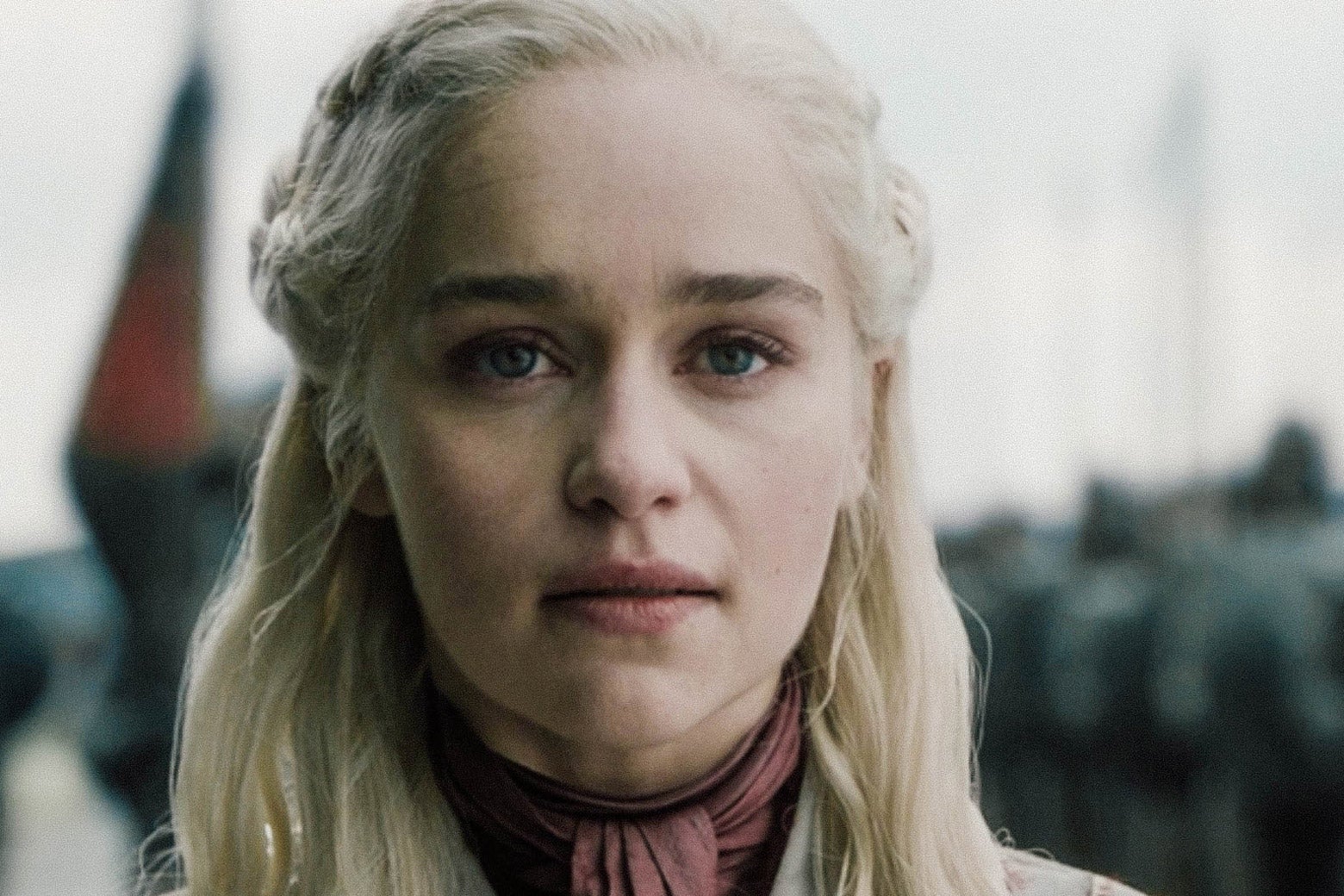 Daenerys Targaryen in the final scene of "The Last of the Starks."