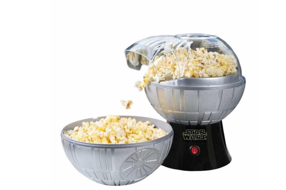 A Death Star–shaped popcorn-maker.