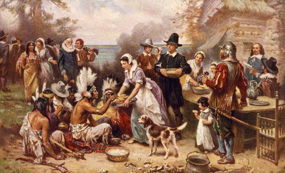 The first Thanksgiving 1621.
