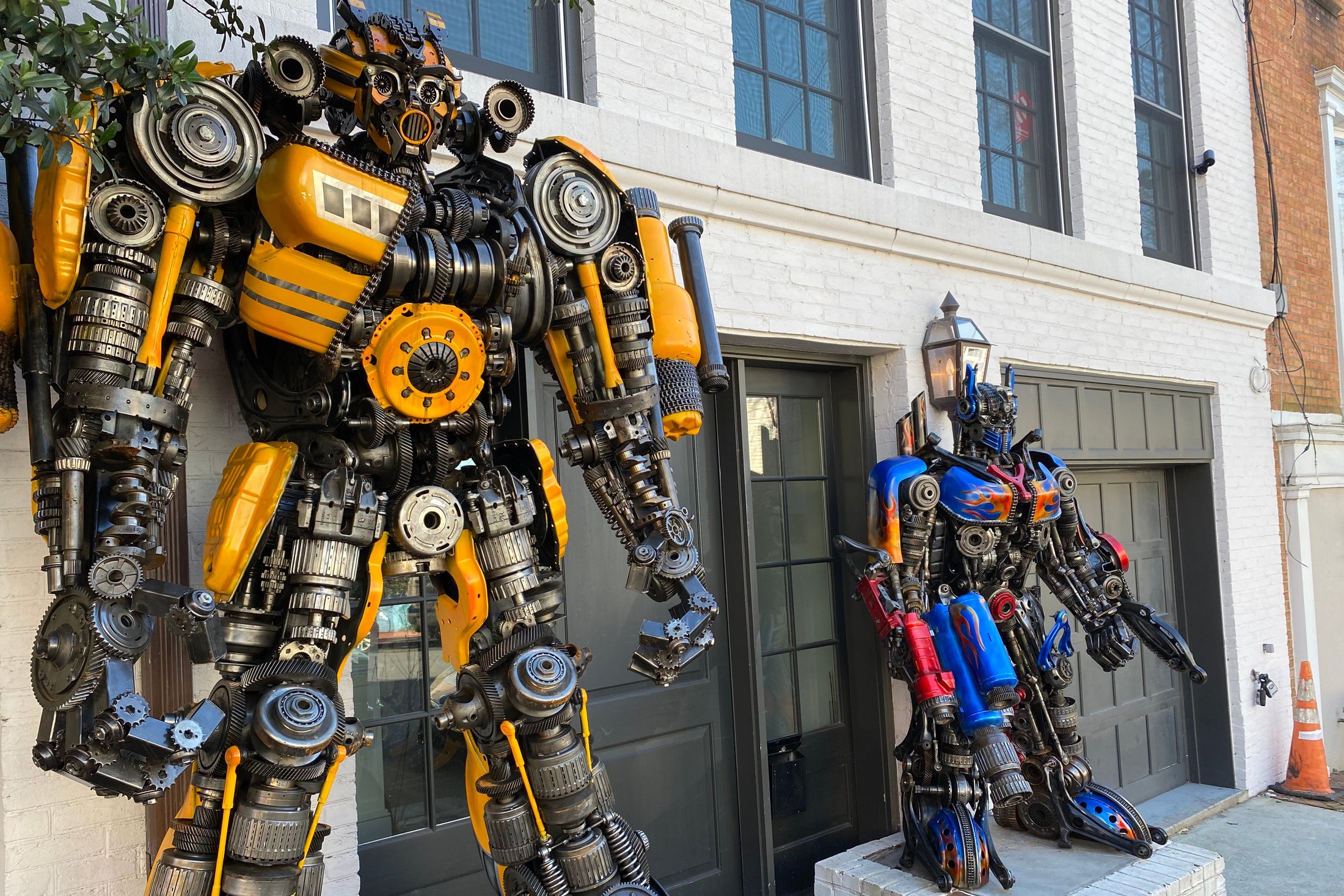 The Transformers statues in Georgetown are good. Thank you, Newton Howard.