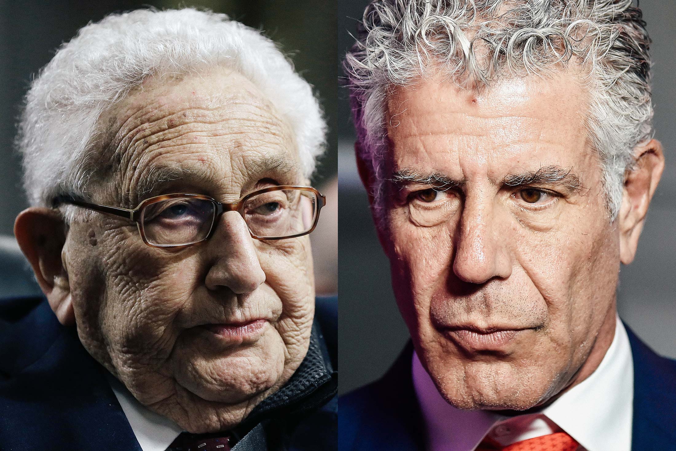 Henry Kissinger, Anthony Bourdain.