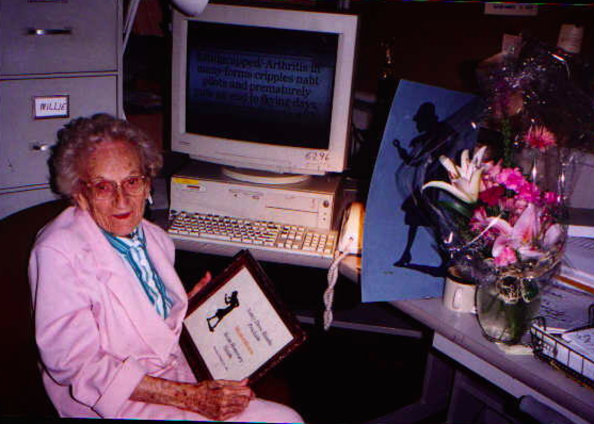 Nancy Drew ghostwriter and journalist Mildred Wirt Benson flew