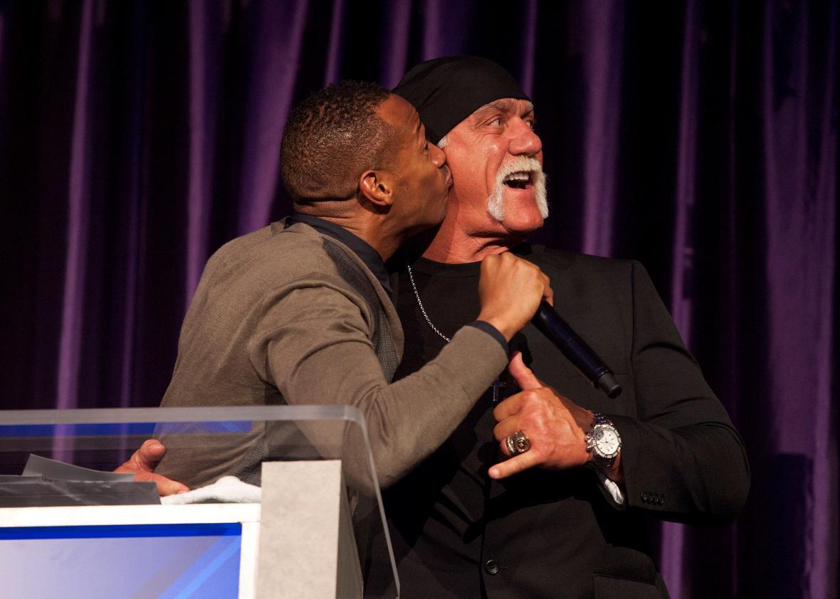 Hulk Hogan racist audio rant WWE breaks off relationship with wrestling star Terry Bollea after N-word filled recording transcript released. picture image