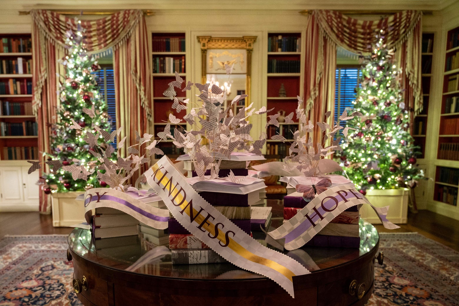 Trump is back -- on the Bidens' Christmas tree at the White House