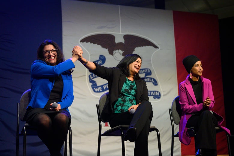 Rashida Tlaib boos Hillary Clinton at Bernie Sanders Iowa event.