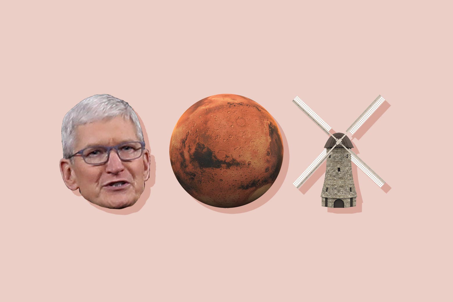 Tim Cook, Mars, and a windmill.