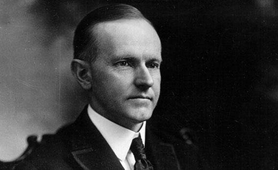 Calvin Coolidge, thirtieth President of the United States serving from 1923 to 1929.