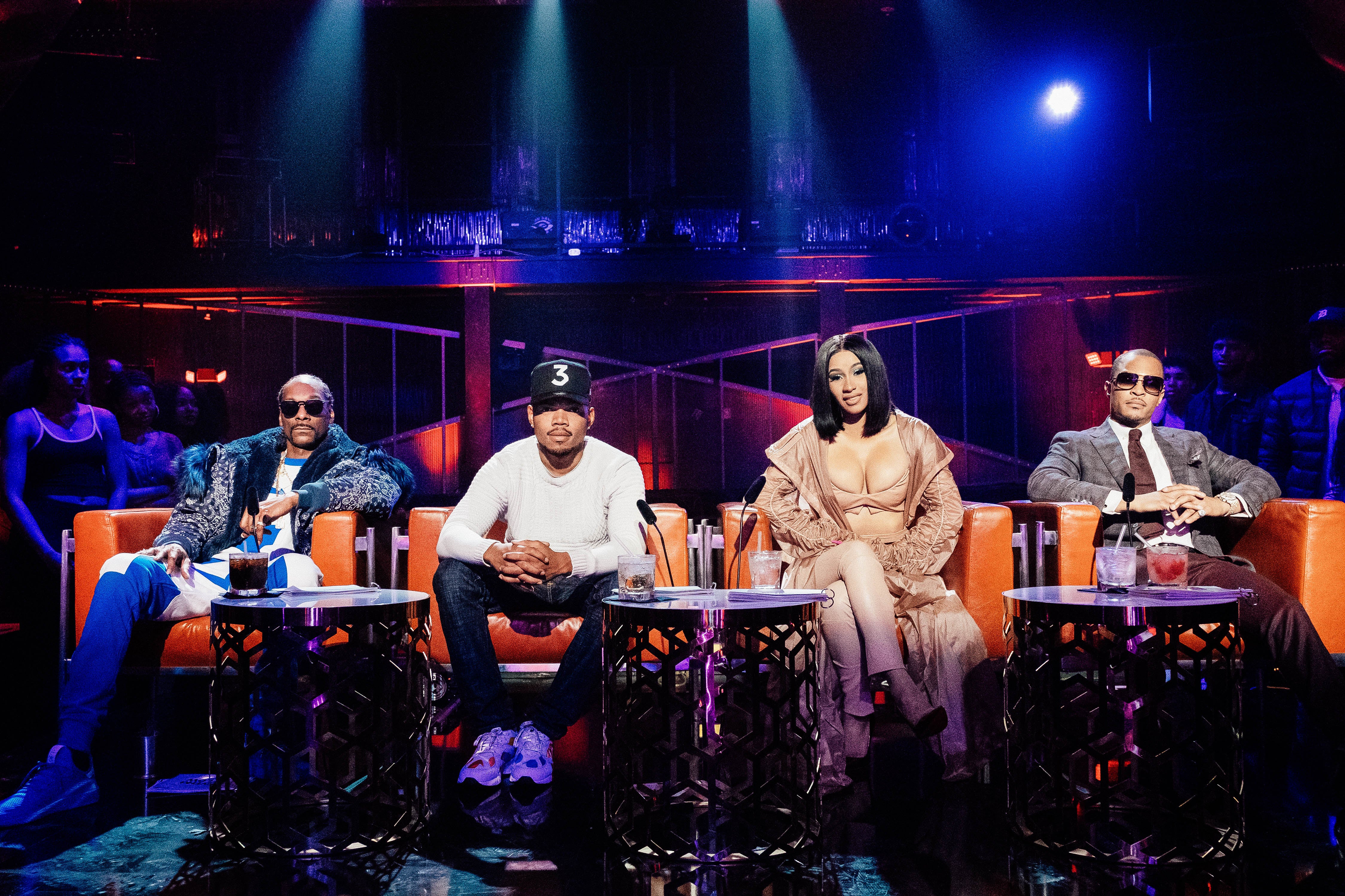 Rhythm + Flow judges Snoop Dogg, Chance the Rapper, Cardi B, and T.I.