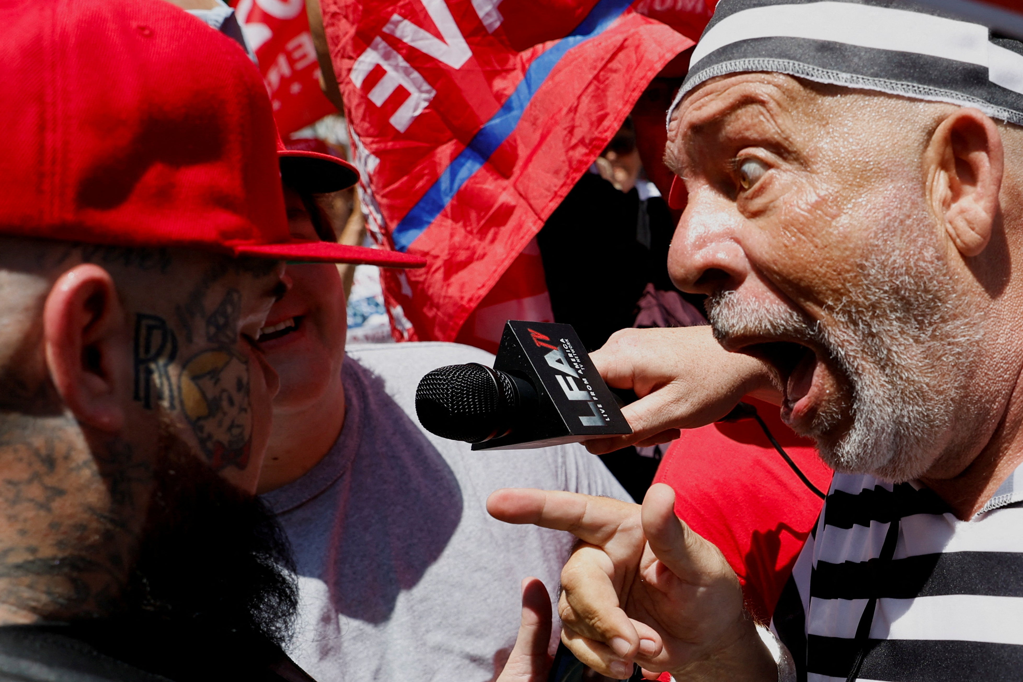 Hundreds of People Were Outside Trump’s Arraignment. None of Them Are OK. It’s All Content. Alexander Sammon