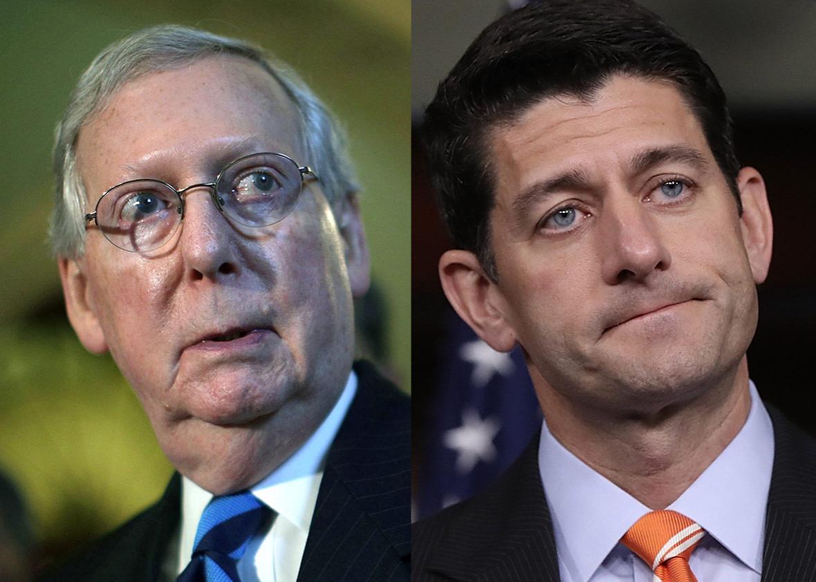 Senate Majority Leader Sen. Mitch McConnell (R-KY)Senate Majority Leader Sen. Mitch McConnell (R-KY) and speaker of the House Paul Ryan (R-WI) 