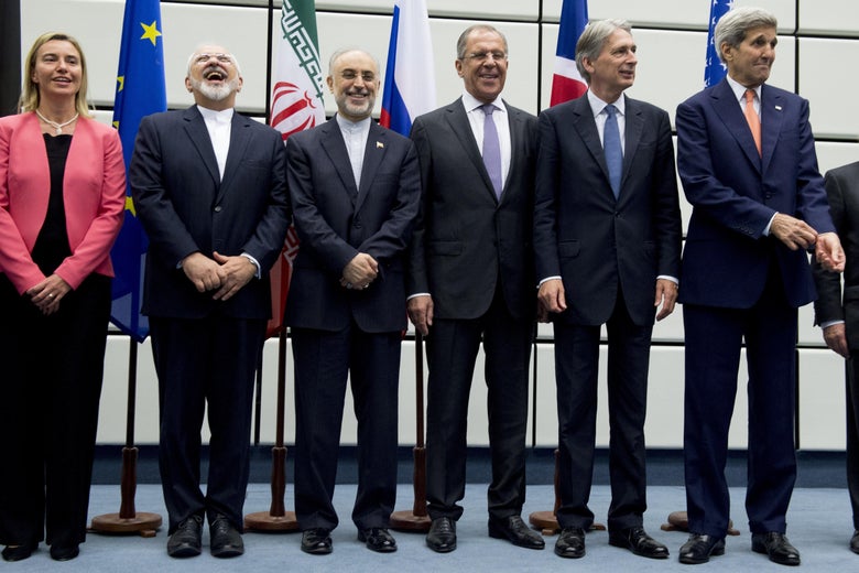 Representatives from Iran and six major powers pose for a group picture at the United Nations building in Vienna, Austria July 14, 2015, after reaching the nuclear deal. 