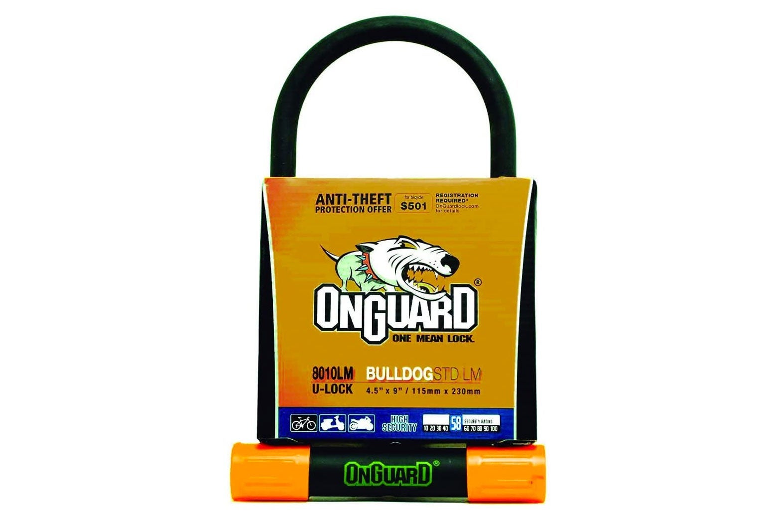 OnGuard Bulldog lock.
