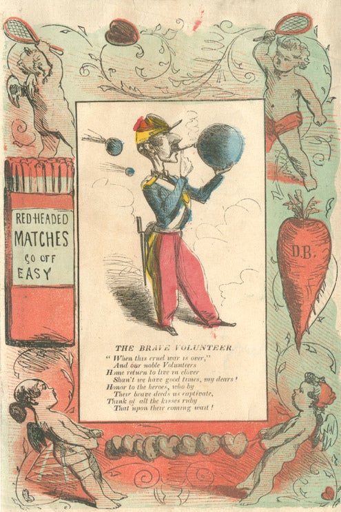 Satirical Civil War valentines sent by civilians during the conflict