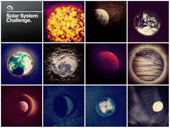 look at the solar system